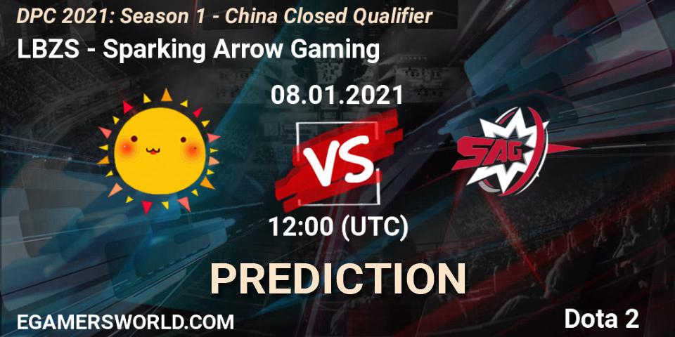 Pronóstico LBZS - Sparking Arrow Gaming. 08.01.2021 at 10:05, Dota 2, DPC 2021: Season 1 - China Closed Qualifier
