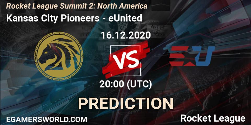 Pronóstico Kansas City Pioneers - eUnited. 16.12.2020 at 20:00, Rocket League, Rocket League Summit 2: North America