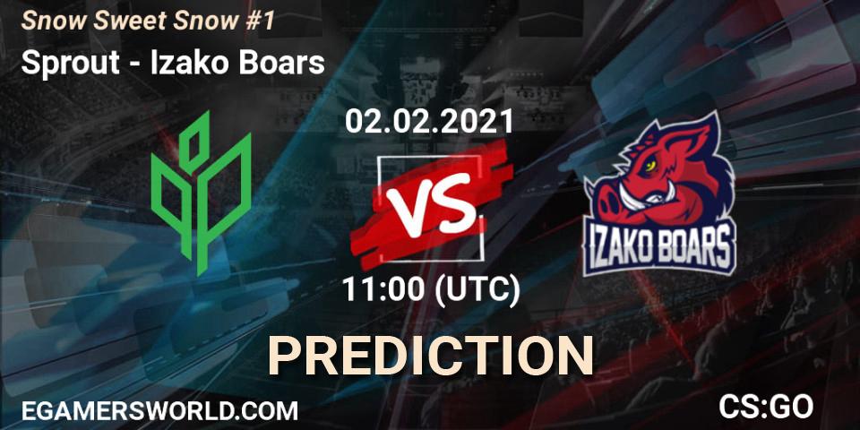 Pronóstico Sprout - Izako Boars. 02.02.2021 at 11:00, Counter-Strike (CS2), Snow Sweet Snow #1