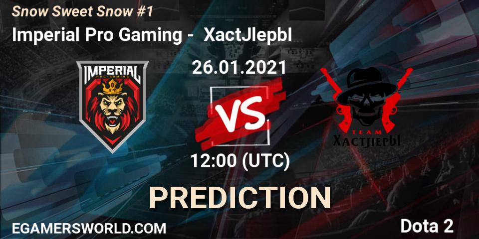 Pronóstico Imperial Pro Gaming - XactJlepbI. 26.01.2021 at 11:58, Dota 2, Snow Sweet Snow #1