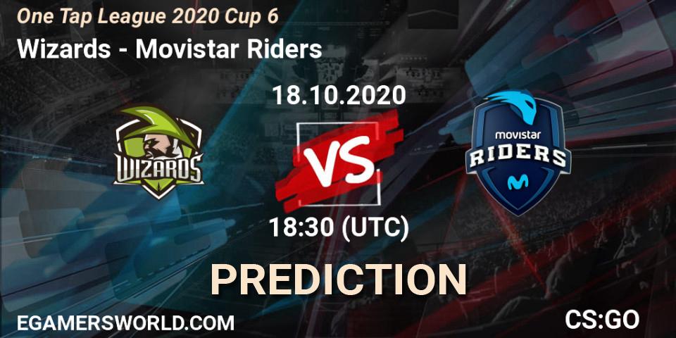Pronóstico Wizards - Movistar Riders. 18.10.2020 at 18:30, Counter-Strike (CS2), One Tap League 2020 Cup 6