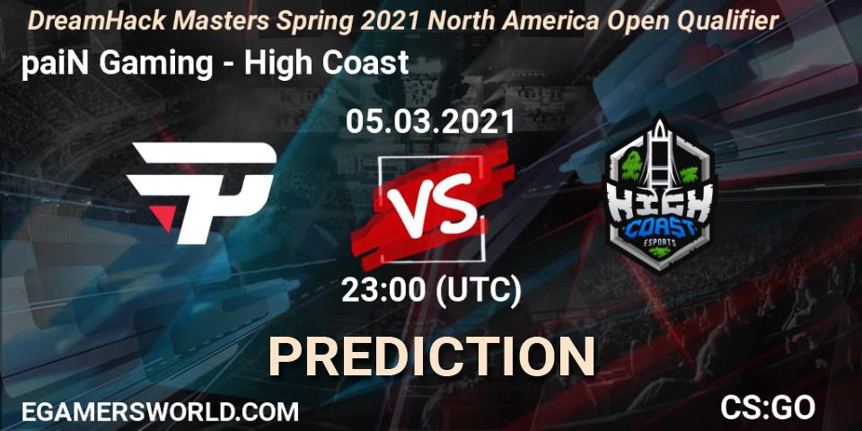Pronóstico Recon 5 - High Coast. 05.03.2021 at 23:00, Counter-Strike (CS2), DreamHack Masters Spring 2021 North America Open Qualifier