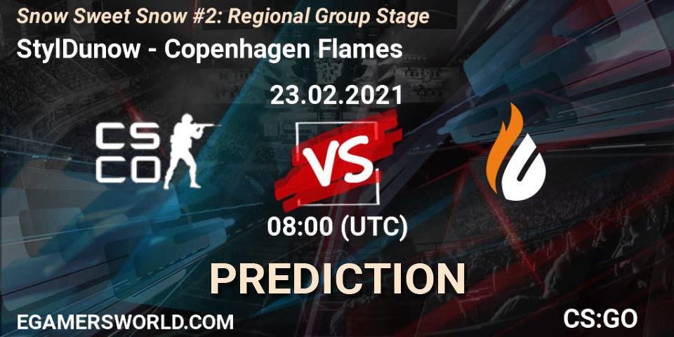 Pronóstico StylDunow - Copenhagen Flames. 23.02.2021 at 08:00, Counter-Strike (CS2), Snow Sweet Snow #2: Regional Group Stage