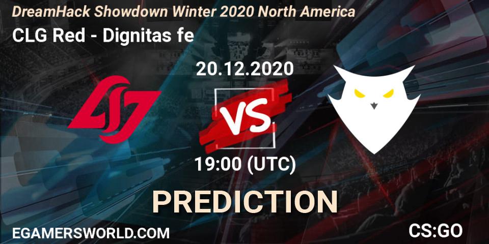 Pronóstico CLG Red - Dignitas fe. 20.12.2020 at 19:35, Counter-Strike (CS2), DreamHack Showdown Winter 2020 North America