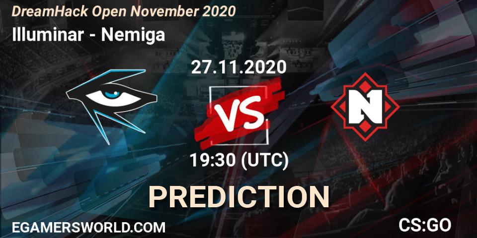 Pronóstico Illuminar - Nemiga. 27.11.2020 at 19:10, Counter-Strike (CS2), DreamHack Open November 2020