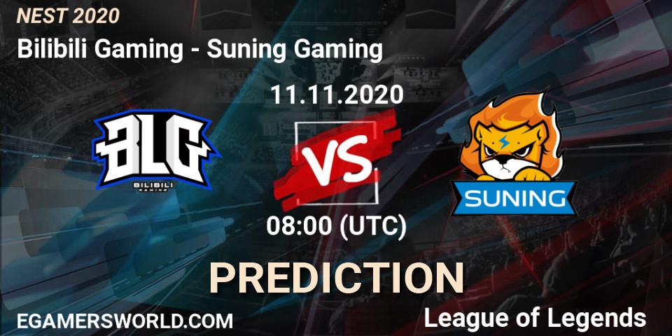 Pronóstico Bilibili Gaming - Suning Gaming. 11.11.2020 at 08:00, LoL, NEST 2020