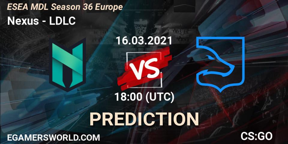 Pronóstico Nexus - LDLC. 16.03.21, CS2 (CS:GO), MDL ESEA Season 36: Europe - Premier division