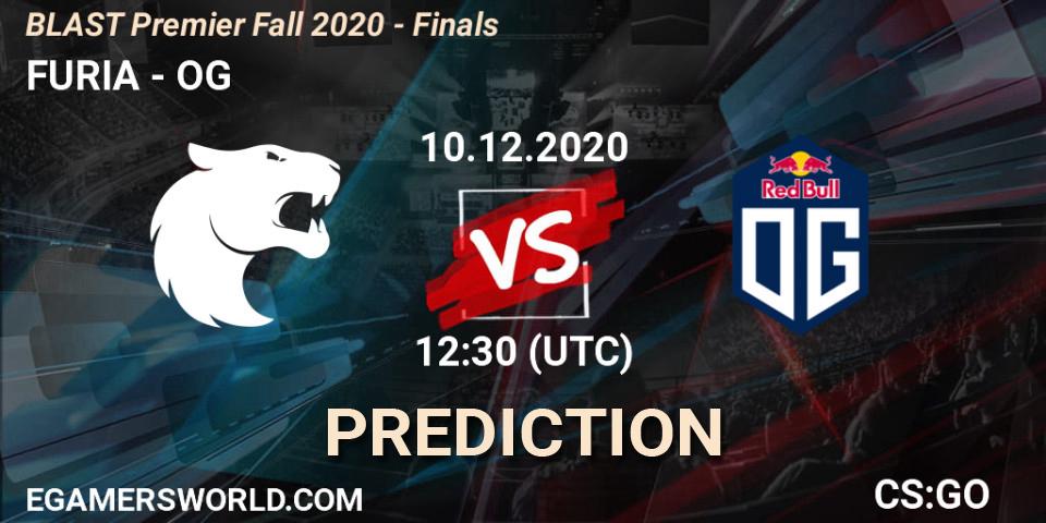 Pronóstico FURIA - OG. 10.12.2020 at 12:30, Counter-Strike (CS2), BLAST Premier Fall 2020 - Finals