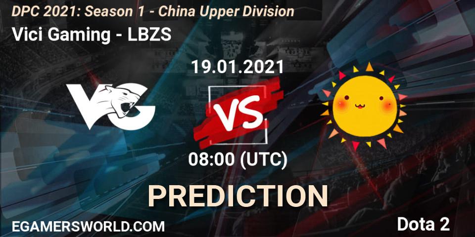 Pronóstico Vici Gaming - LBZS. 19.01.2021 at 08:31, Dota 2, DPC 2021: Season 1 - China Upper Division