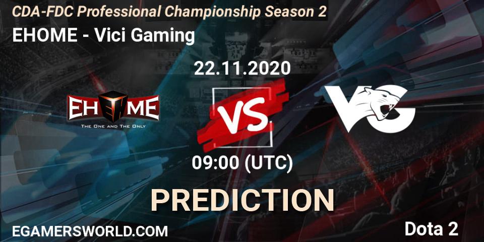 Pronóstico EHOME - Vici Gaming. 22.11.2020 at 09:19, Dota 2, CDA-FDC Professional Championship Season 2
