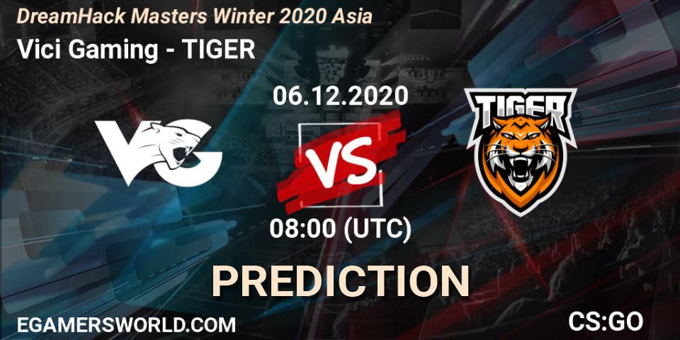 Pronóstico Vici Gaming - TIGER. 06.12.2020 at 08:30, Counter-Strike (CS2), DreamHack Masters Winter 2020 Asia