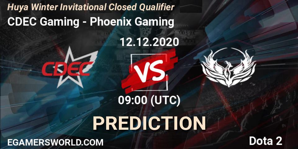 Pronóstico CDEC Gaming - Phoenix Gaming. 12.12.2020 at 06:05, Dota 2, Huya Winter Invitational Closed Qualifier