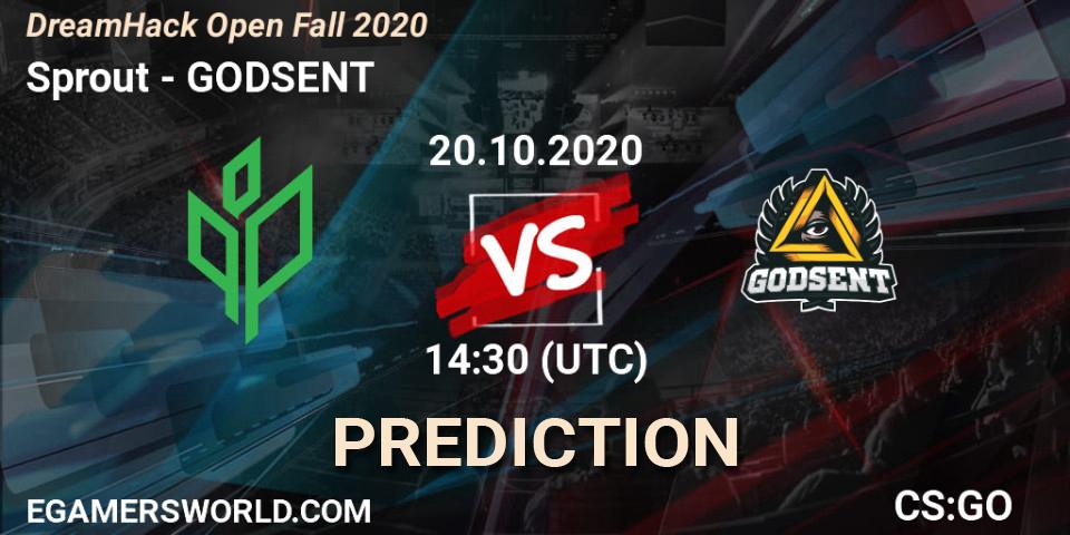 Pronóstico Sprout - GODSENT. 20.10.2020 at 14:10, Counter-Strike (CS2), DreamHack Open Fall 2020