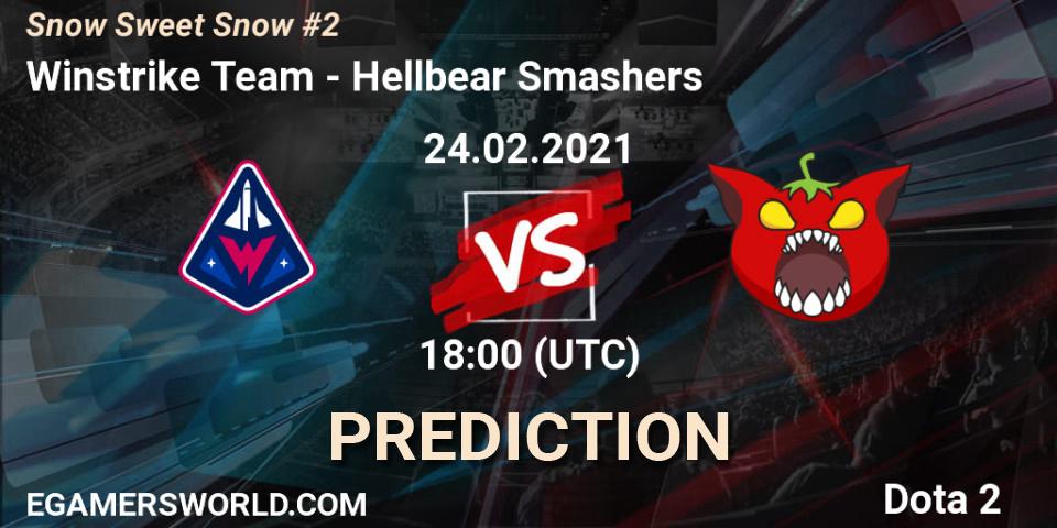 Pronóstico Winstrike Team - Hellbear Smashers. 24.02.2021 at 17:58, Dota 2, Snow Sweet Snow #2