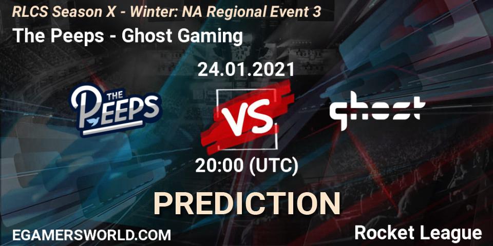 Pronóstico The Peeps - Ghost Gaming. 24.01.21, Rocket League, RLCS Season X - Winter: NA Regional Event 3