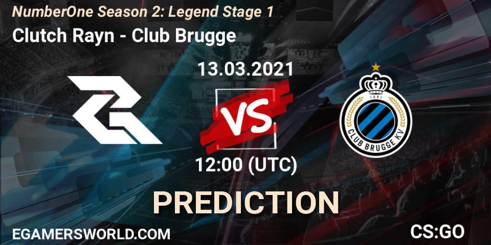 Pronóstico Clutch Rayn - Club Brugge. 13.03.2021 at 12:00, Counter-Strike (CS2), NumberOne Season 2: Legend Stage 1