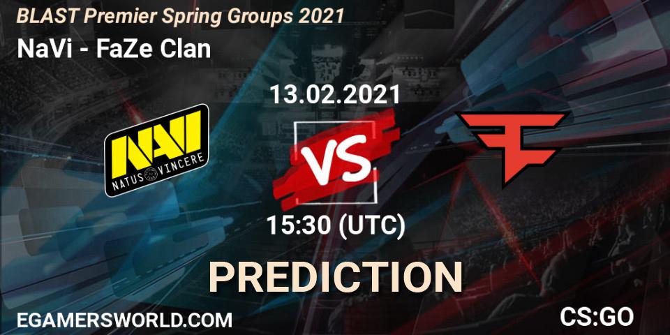 Pronóstico NaVi - FaZe Clan. 13.02.21, CS2 (CS:GO), BLAST Premier Spring Groups 2021