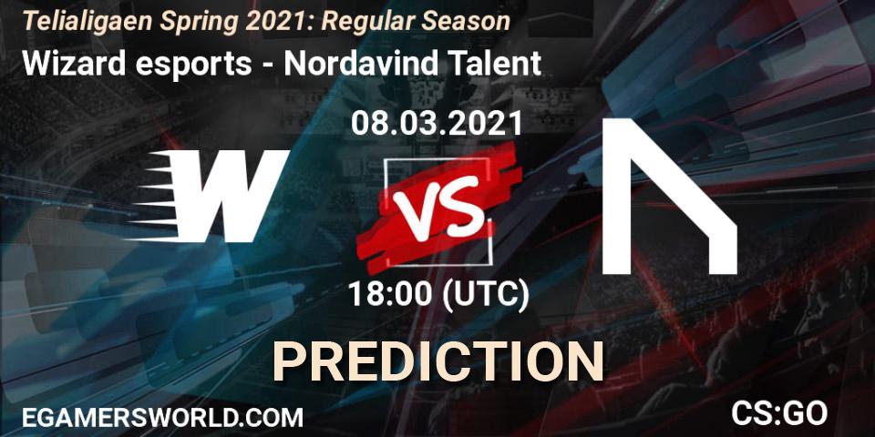 Pronóstico Wizard esports - Nordavind Talent. 08.03.2021 at 18:00, Counter-Strike (CS2), Telialigaen Spring 2021: Regular Season