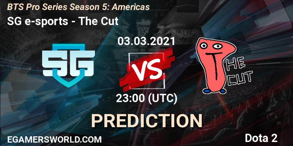 Pronóstico SG e-sports - The Cut. 03.03.2021 at 23:30, Dota 2, BTS Pro Series Season 5: Americas