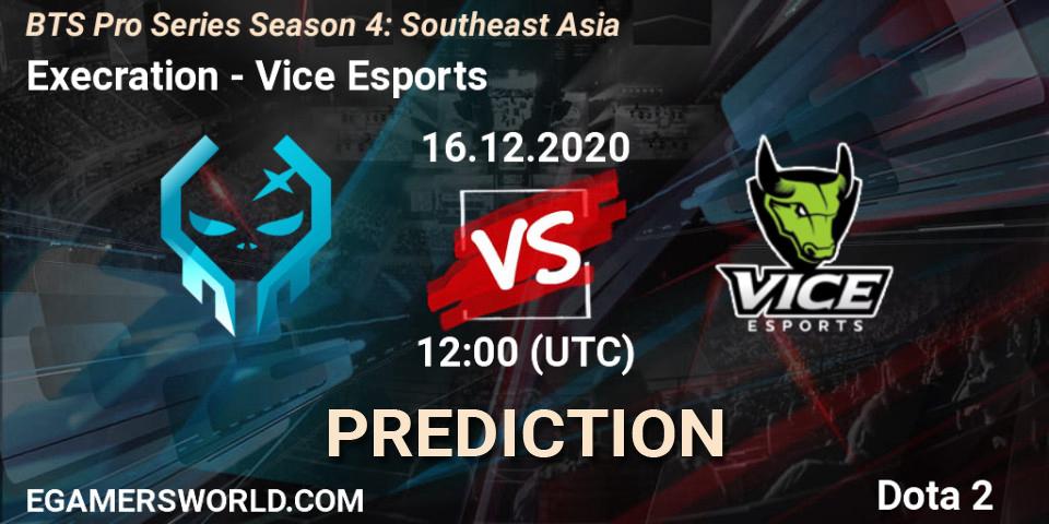 Pronóstico Execration - Vice Esports. 16.12.2020 at 09:06, Dota 2, BTS Pro Series Season 4: Southeast Asia