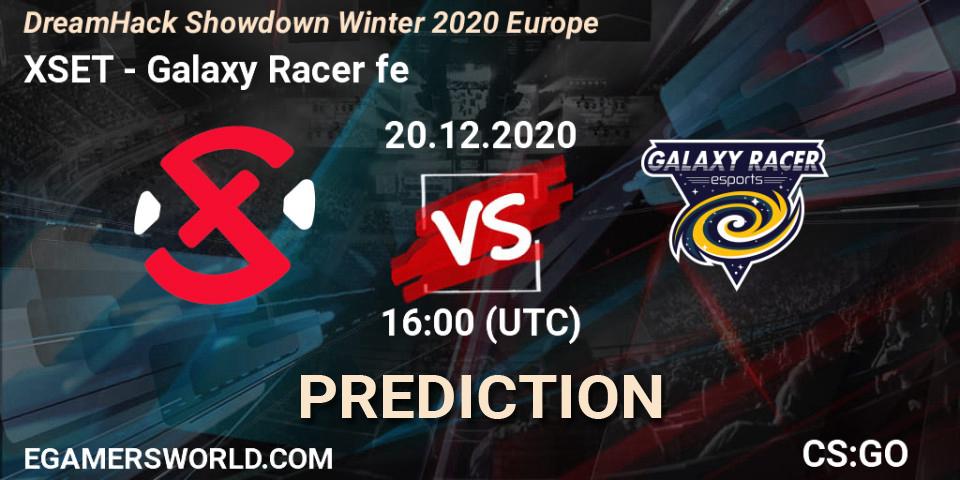 Pronóstico XSET - Galaxy Racer fe. 20.12.2020 at 16:00, Counter-Strike (CS2), DreamHack Showdown Winter 2020 Europe