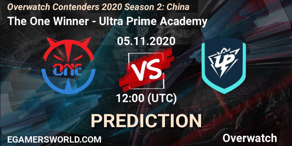 Pronóstico The One Winner - Ultra Prime Academy. 05.11.2020 at 09:00, Overwatch, Overwatch Contenders 2020 Season 2: China