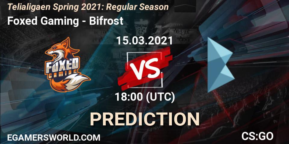 Pronóstico Foxed Gaming - Bifrost. 15.03.2021 at 18:00, Counter-Strike (CS2), Telialigaen Spring 2021: Regular Season