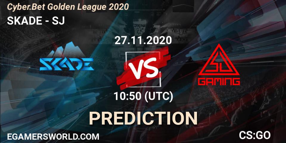 Pronóstico SKADE - SJ. 27.11.2020 at 10:50, Counter-Strike (CS2), Cyber.Bet Golden League 2020