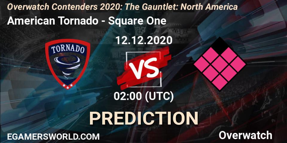 Pronóstico American Tornado - Square One. 12.12.2020 at 02:10, Overwatch, Overwatch Contenders 2020: The Gauntlet: North America