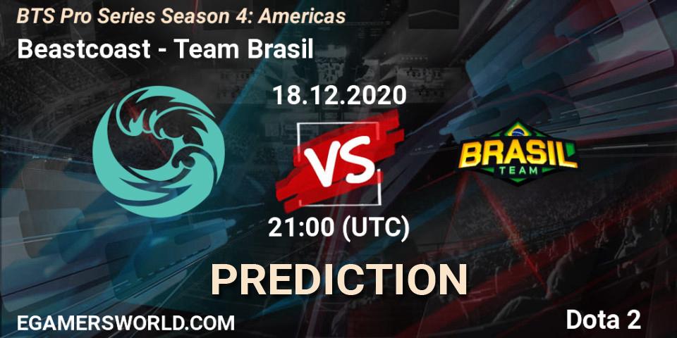Pronóstico Beastcoast - Team Brasil. 18.12.2020 at 21:09, Dota 2, BTS Pro Series Season 4: Americas