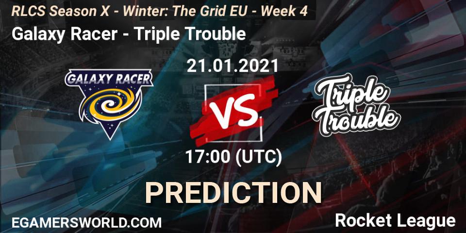 Pronóstico Galaxy Racer - Triple Trouble. 21.01.21, Rocket League, RLCS Season X - Winter: The Grid EU - Week 4