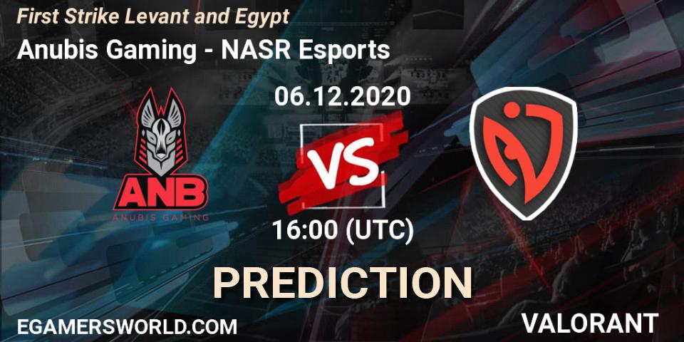 Pronóstico Anubis Gaming - NASR Esports. 06.12.2020 at 16:00, VALORANT, First Strike Levant and Egypt