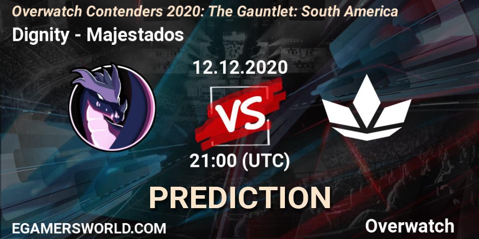 Pronóstico Dignity - Majestados. 12.12.2020 at 21:30, Overwatch, Overwatch Contenders 2020: The Gauntlet: South America