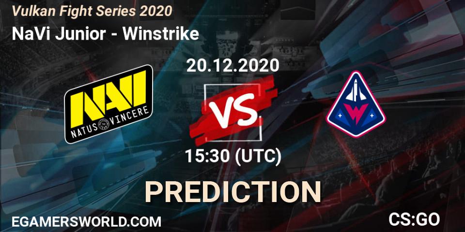 Pronóstico NaVi Junior - Winstrike. 20.12.2020 at 15:40, Counter-Strike (CS2), Vulkan Fight Series 2020