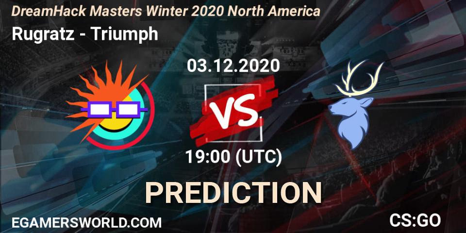 Pronóstico Rugratz - Triumph. 03.12.20, CS2 (CS:GO), DreamHack Masters Winter 2020 North America