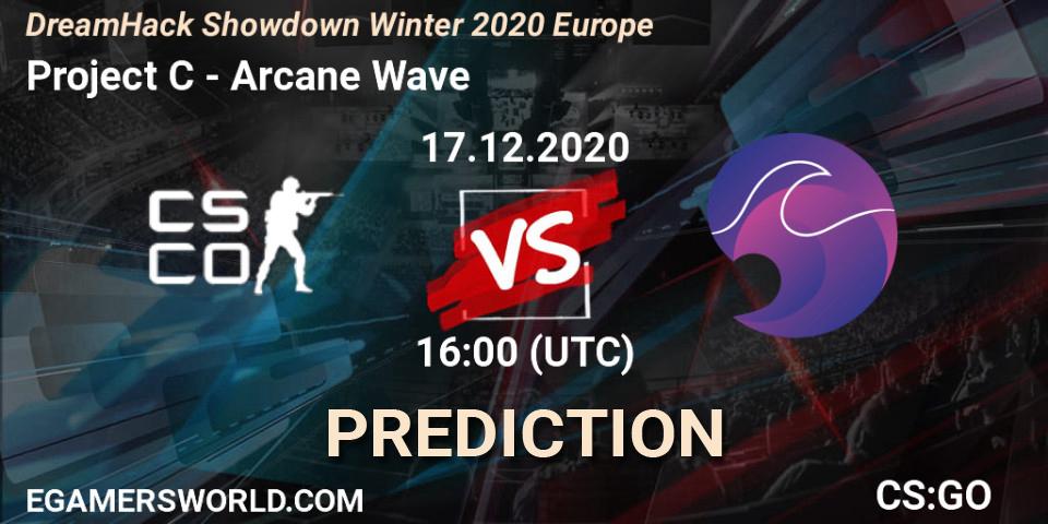 Pronóstico Project C - Arcane Wave. 17.12.2020 at 13:00, Counter-Strike (CS2), DreamHack Showdown Winter 2020 Europe