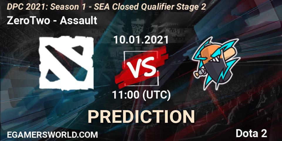Pronóstico ZeroTwo - Assault. 10.01.2021 at 11:06, Dota 2, DPC 2021: Season 1 - SEA Closed Qualifier Stage 2