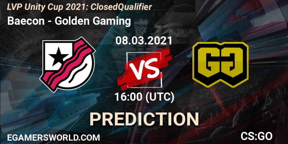 Pronóstico Baecon - Golden Gaming. 08.03.21, CS2 (CS:GO), LVP Unity Cup Spring 2021: Closed Qualifier
