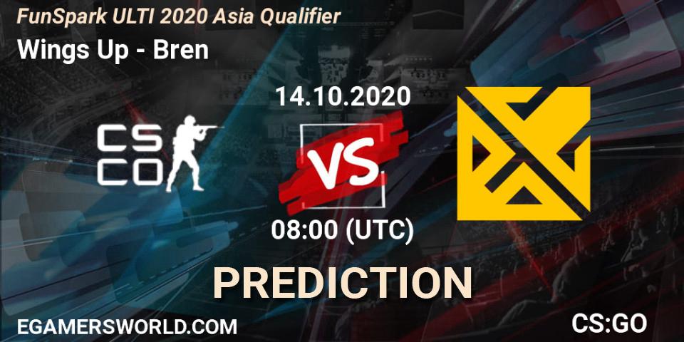 Pronóstico Wings Up - Bren. 14.10.2020 at 08:00, Counter-Strike (CS2), FunSpark ULTI 2020 Asia Qualifier