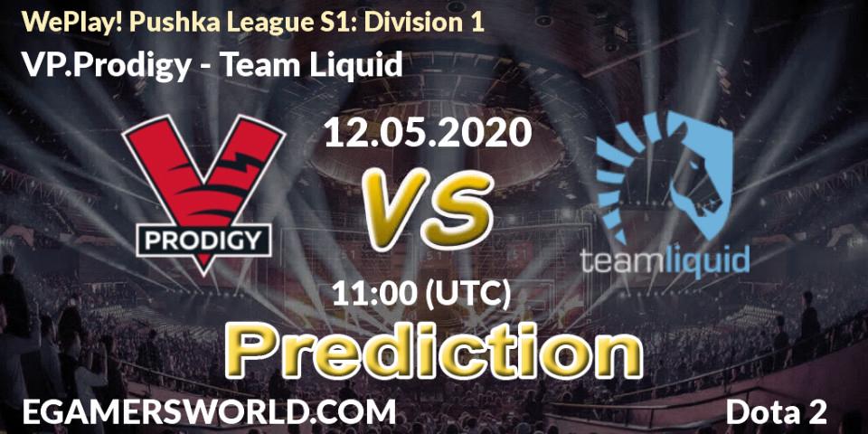 Pronóstico VP.Prodigy - Team Liquid. 12.05.2020 at 11:57, Dota 2, WePlay! Pushka League S1: Division 1