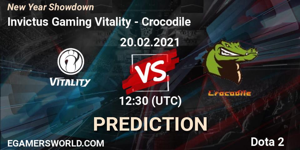 Pronóstico Invictus Gaming Vitality - Crocodile. 20.02.2021 at 13:11, Dota 2, New Year Showdown