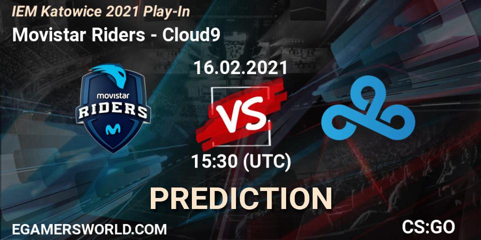 Pronóstico Movistar Riders - Cloud9. 16.02.2021 at 15:30, Counter-Strike (CS2), IEM Katowice 2021 Play-In