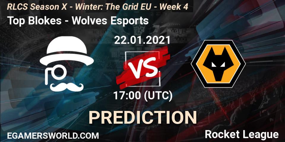 Pronóstico Top Blokes - Wolves Esports. 22.01.2021 at 17:00, Rocket League, RLCS Season X - Winter: The Grid EU - Week 4
