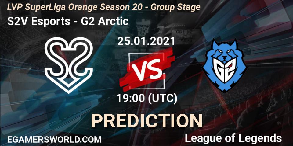 Pronóstico S2V Esports - G2 Arctic. 25.01.2021 at 19:00, LoL, LVP SuperLiga Orange Season 20 - Group Stage