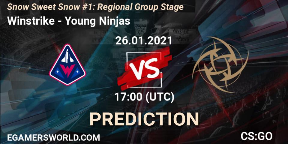 Pronóstico Winstrike - Young Ninjas. 26.01.2021 at 17:30, Counter-Strike (CS2), Snow Sweet Snow #1: Regional Group Stage