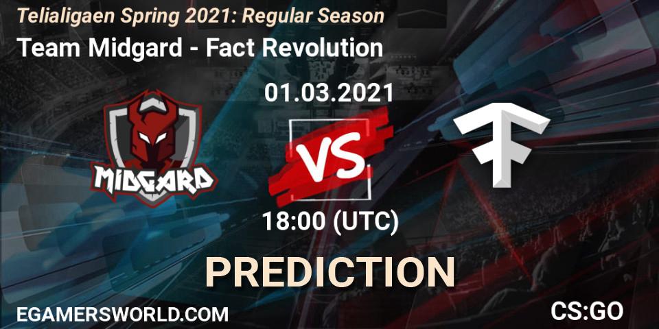 Pronóstico Team Midgard - Fact Revolution. 01.03.2021 at 18:00, Counter-Strike (CS2), Telialigaen Spring 2021: Regular Season