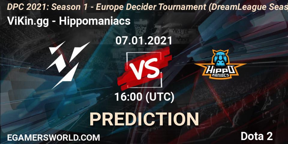 Pronóstico ViKin.gg - Hippomaniacs. 07.01.2021 at 16:01, Dota 2, DPC 2021: Season 1 - Europe Decider Tournament (DreamLeague Season 14)