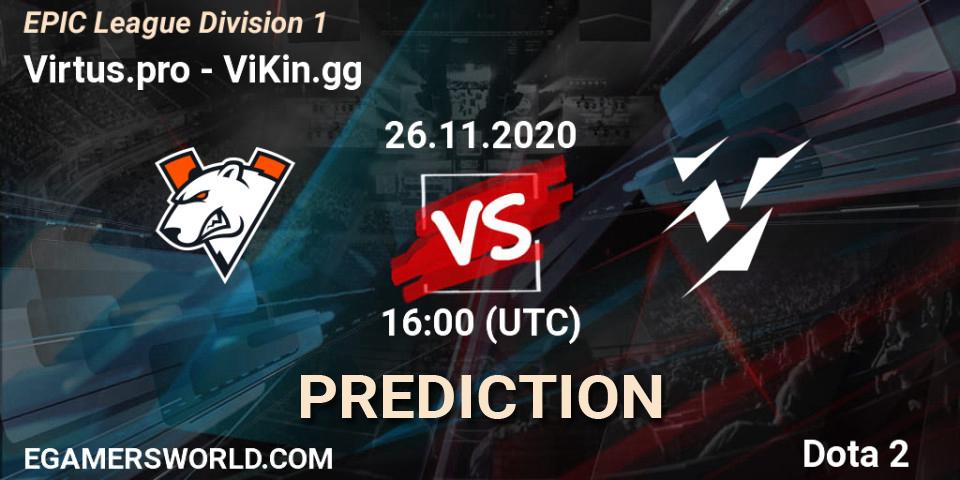 Pronóstico Virtus.pro - ViKin.gg. 26.11.2020 at 16:36, Dota 2, EPIC League Division 1