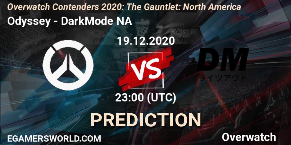 Pronóstico Odyssey - DarkMode NA. 19.12.2020 at 23:00, Overwatch, Overwatch Contenders 2020: The Gauntlet: North America