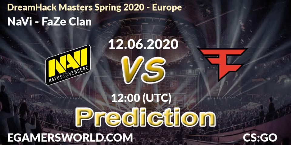 Pronóstico NaVi - FaZe Clan. 12.06.2020 at 12:00, Counter-Strike (CS2), DreamHack Masters Spring 2020 - Europe